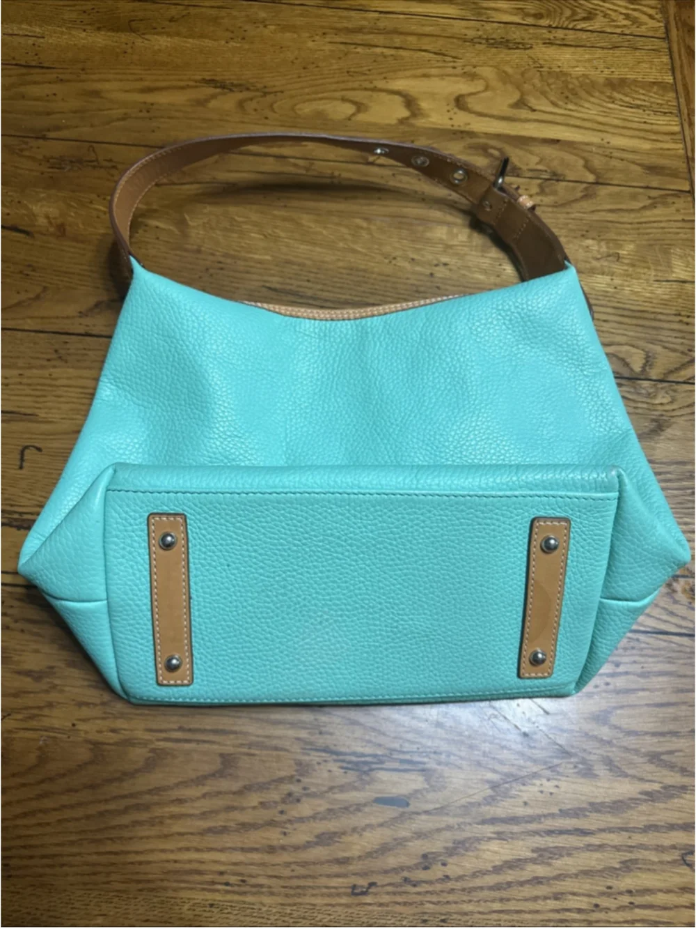 Dooney & Bourke Pebble Grain Paige Sac Hobo Bag in Carribean Green